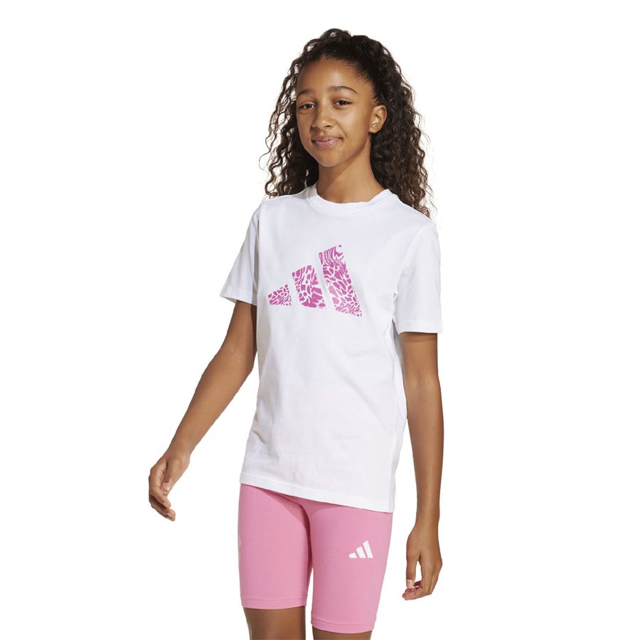 Jg Animal Logo t-shirt a manica corta da bambina Adidas | JI6731X